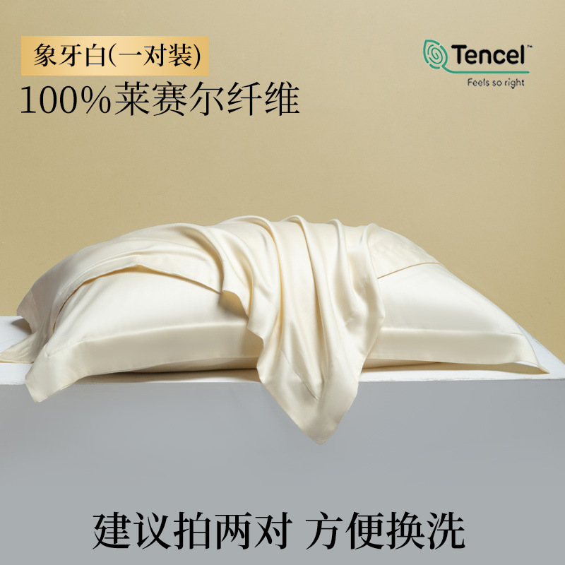 Funda de almohada de verano Tensi Funda de almohada de seda Un par de fundas de almohada de seda de hielo 48cmx74cm2024 Nuevo 2