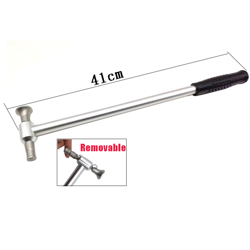 汽车凹痕修复工具整平锤长柄不锈钢头锤子凹凸维修配件免伤漆车用