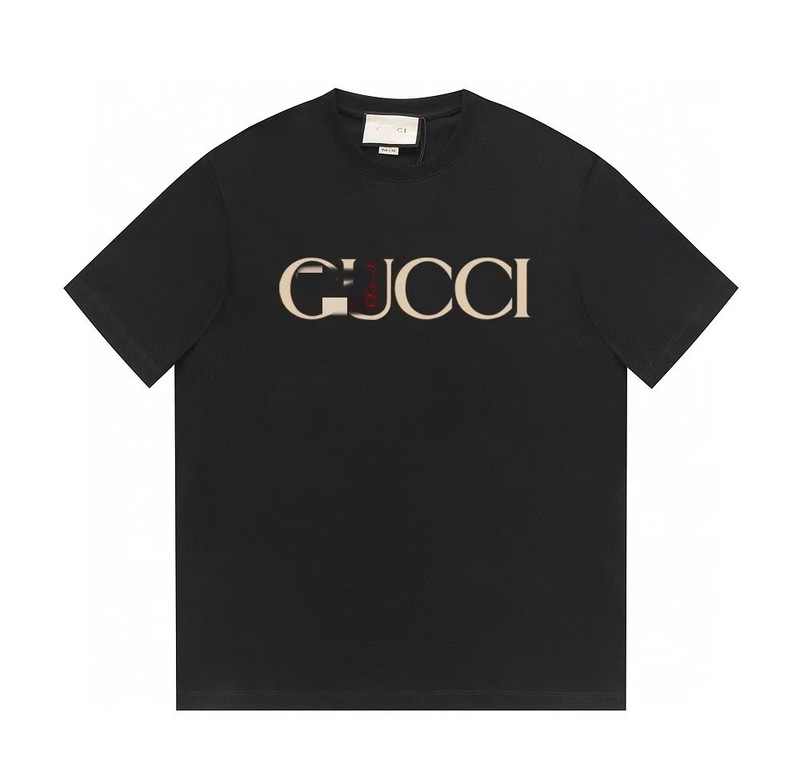 G's ヨーロッパ版半袖夏トレンドブランド古家プリントTシャツレタートップトレンドルーズ半袖TシャツカップルT|undefined