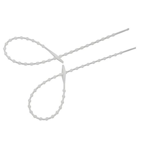 Bulk production of white nylon zip ties with various specifications available, PA66 material, flame retardant and environmentally friendly 