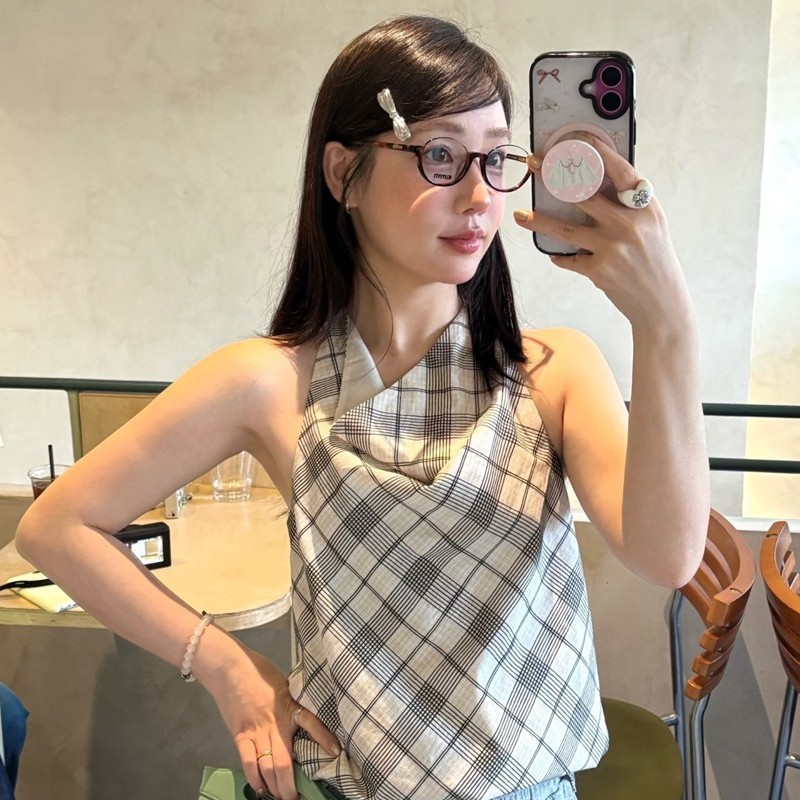 韩系下半框眼镜近视女防蓝光可配度数玳瑁书呆子小框椭圆装饰框架|undefined