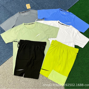 Sports Running Shorts Track and Field Training Marathon Quick-Drying Shorts Men's Casual Loose Breathable Suit