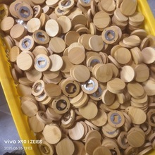 跨境竹木开瓶器便捷圆形饮料啤酒启瓶器家用磁吸冰箱贴实木开罐器