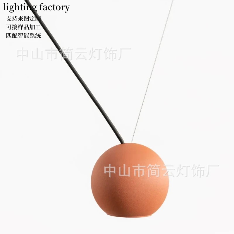 客厅办公室多种造型防眩单吊灯亚马逊现代简约铝材设计师茶室灯具