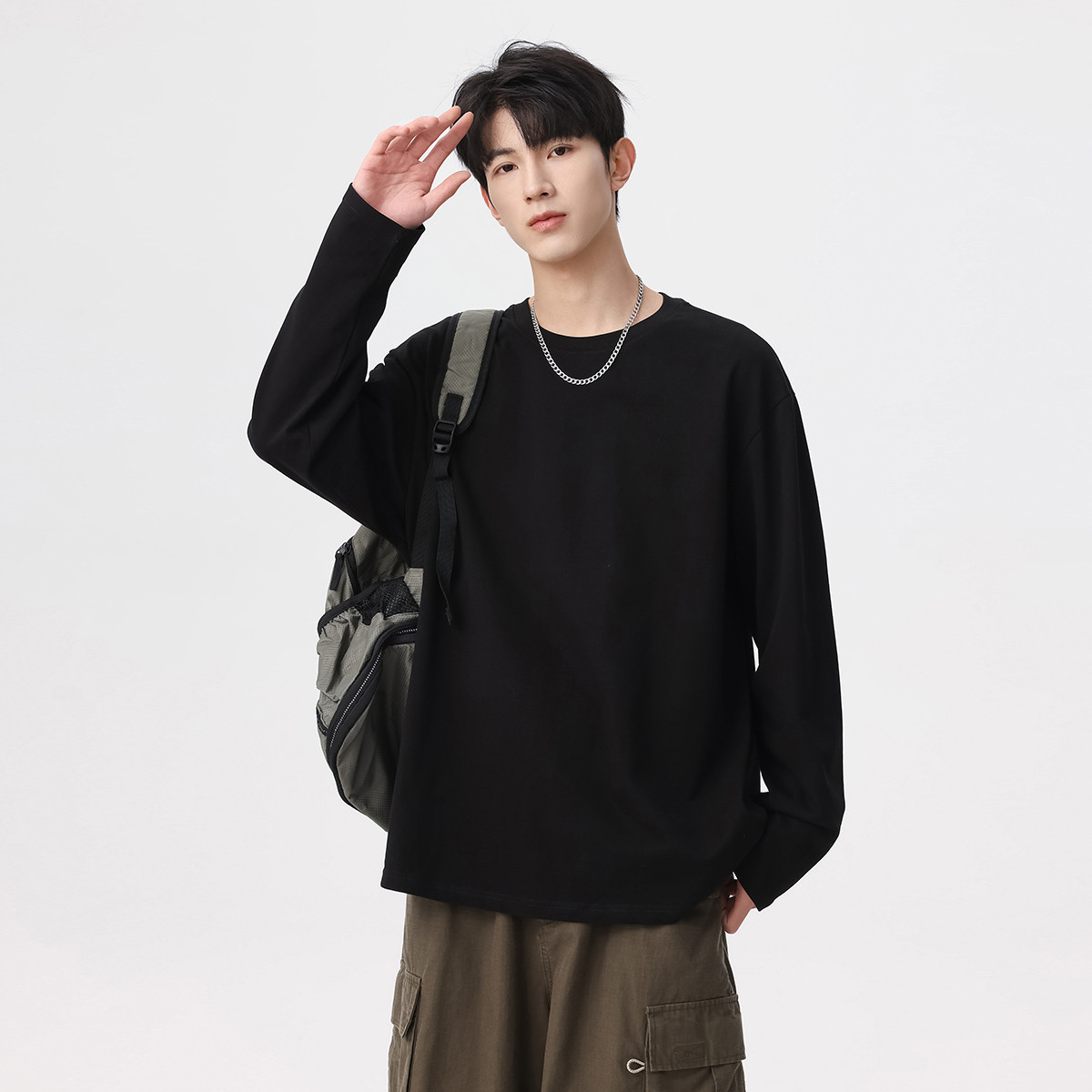 230g long sleeve active black (regular sleeves)