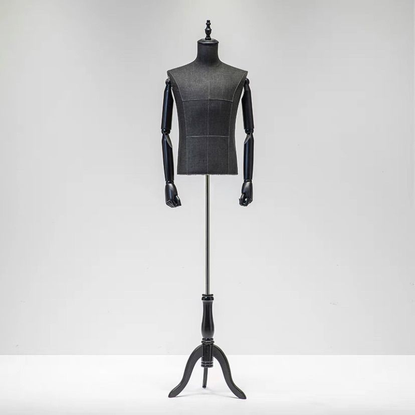 Maniquí Masculino de Busto de Polietileno para Tienda de Ropa