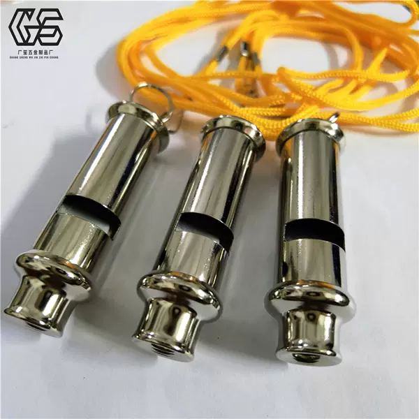 High-Quality Stainless Steel Whistle Referee Whistle with Lanyard Ok Whistle Manufacturer Wholesale