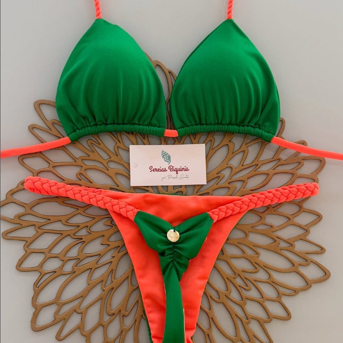 New 2025 Women's Fresh Floral Print Bikini Set Sexy Braided Rope Design European American Style Two Piece Swimsuit for Vacation_ecoleips.com