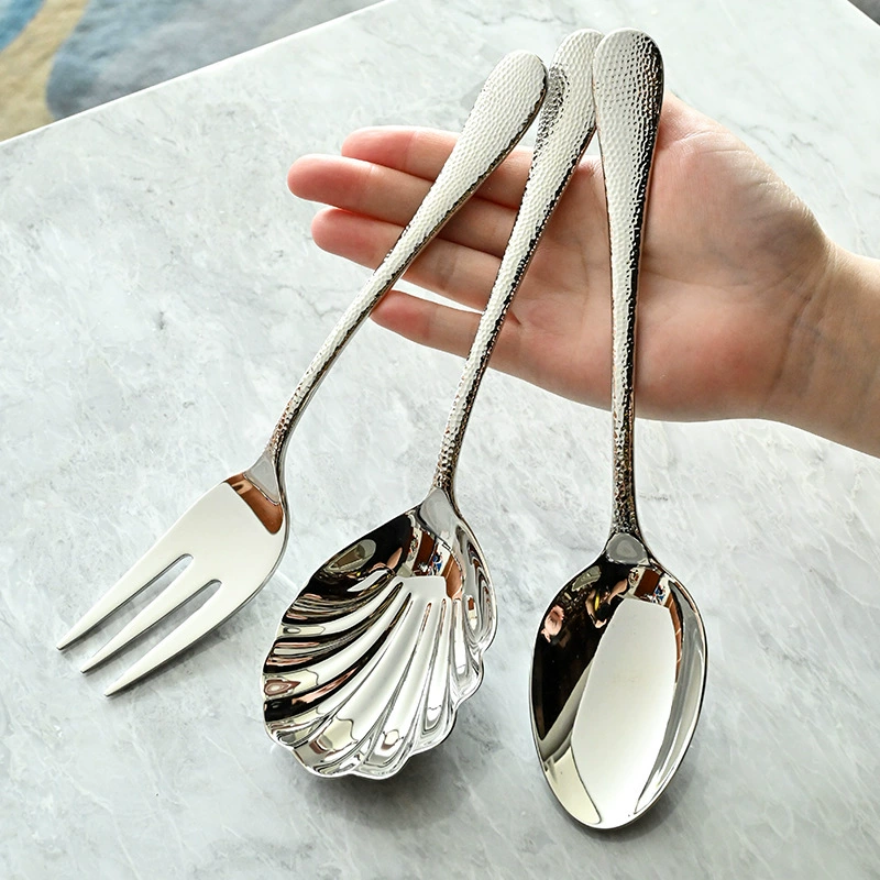 With a forged pattern tableware, set, spoon for hotel for living room