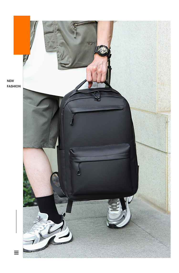 Cross-border wholesale of new large-capacity school bags for junior and senior high school students, foreign trade backpacks, men's Korean version simple commuting computer bags Item Picture