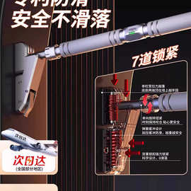 单杠室内家用引体向上器家庭健身器材儿童吊环免打孔墙体门上单杆