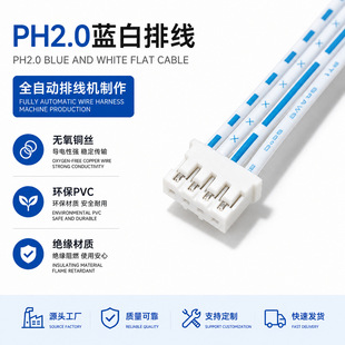 PH2.0�{���ž����ٽӾ�����22AWG���^�p�^2p-12p���I����B�Ӿ�