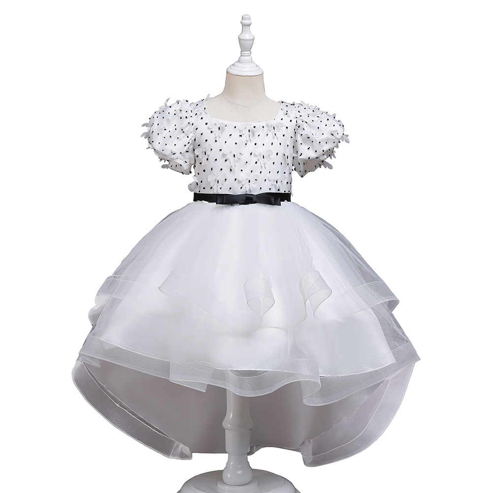 Vestido de madre vestido de niña de flores vestido de princesa de encaje para niños pettiskirt cola de milano vestido de novia ropa de rendimiento