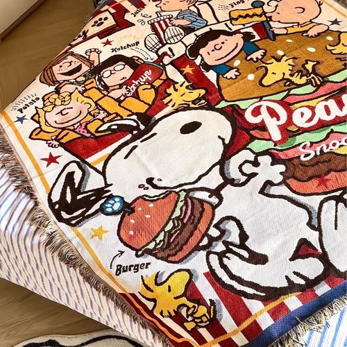 Old American order Peanuts Snoopy cartoon abstract throw blanket living room sofa blanket bedroom hanging rug wall rug