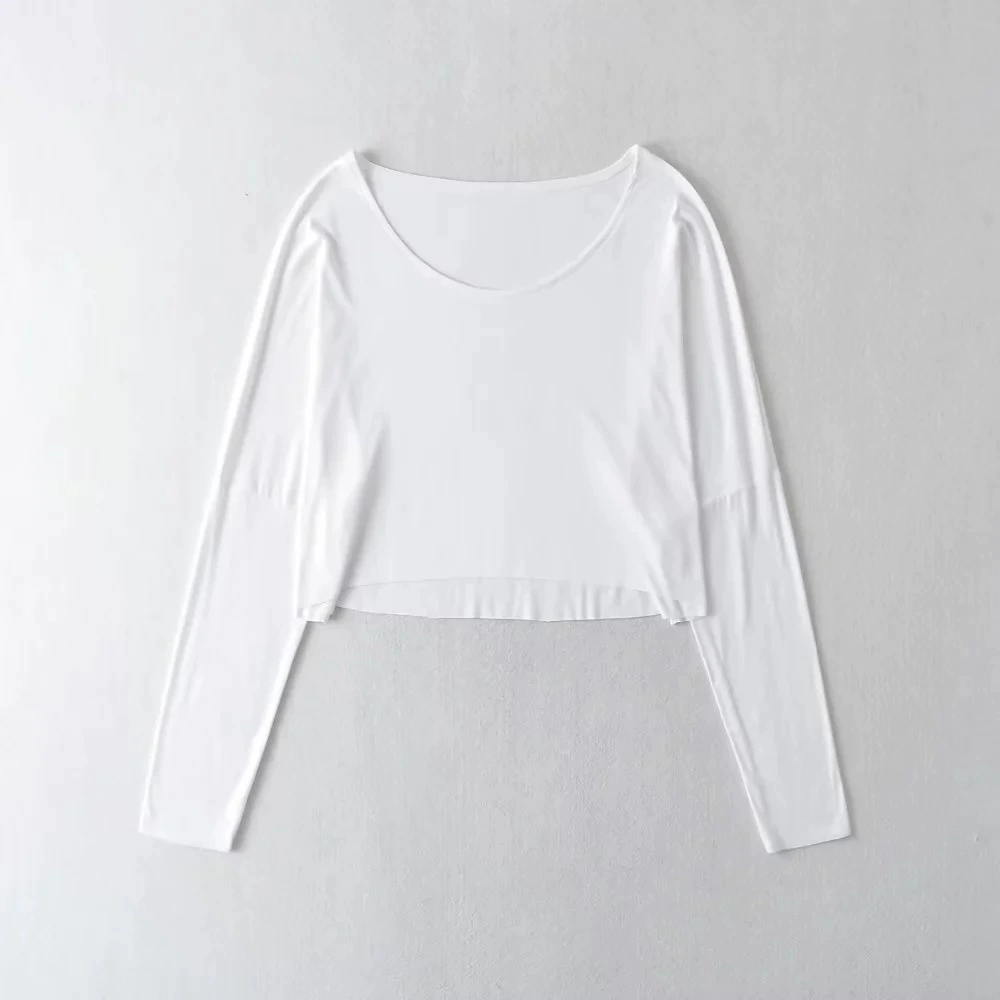 Короткие базовые длинные рукава, европейский стиль, slim fit, свободный крой, квадратный вырез, облегающий