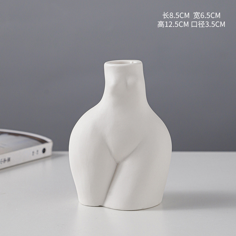 Venta caliente de la fábrica sola cabeza Europea romántica cuerpo cerámica candelabro decoración del hotel titular vela artesanía creativa