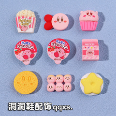 Cartoon Simulation Foodie Card Pokemon Self-Selected Hole Shoes Accessory Shoe Stud Accessory Decorative Shoe Flower Decoration Button Cross-border Wholesale