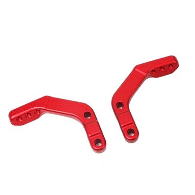 Modified Handguard Bracket Motorcycle Universal 28mm Handlebar Grip Tube Cap Off-Road Motorcycle Modification (Motorcycle frame) - aluminum-alloy-red-pair