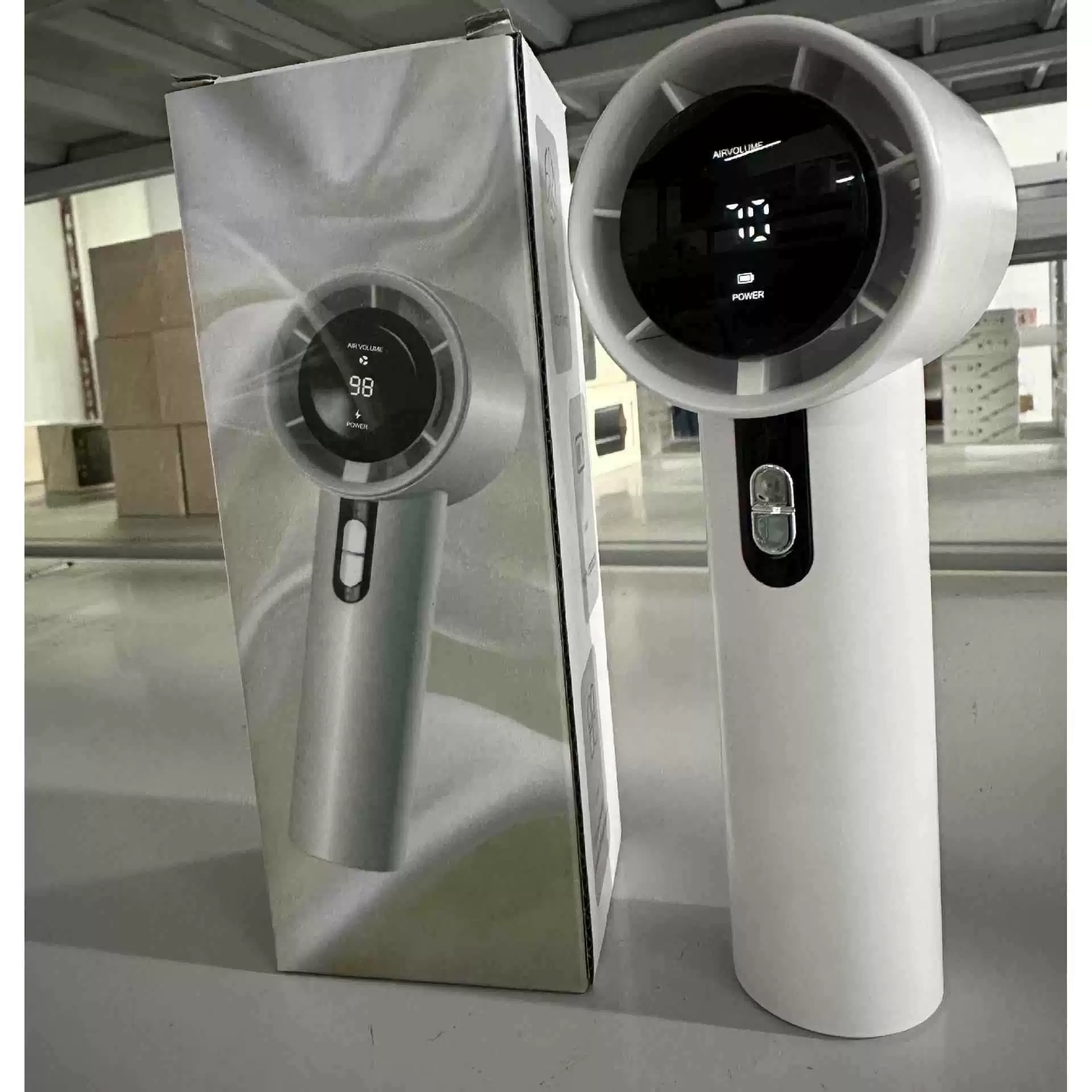 High speed handheld small table air fan, new collection