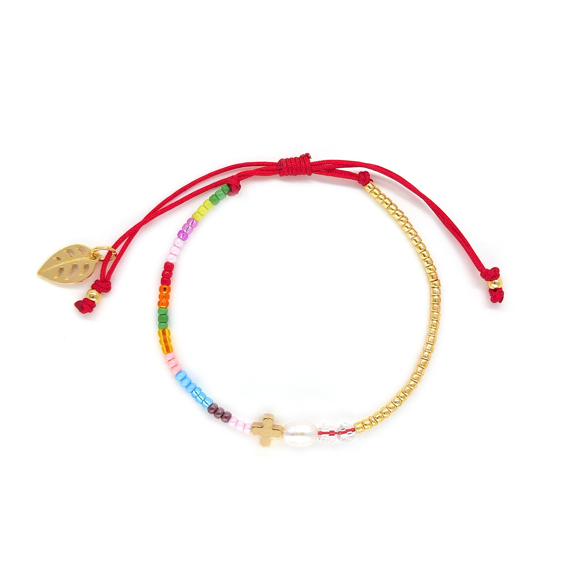rope Chain Material Beaded Chain Chain Type Casual Elegant Lady Heart Shape Freshwater Pearl Seed Bead Copper Beaded Chain Beaded Bracelets Wholesale