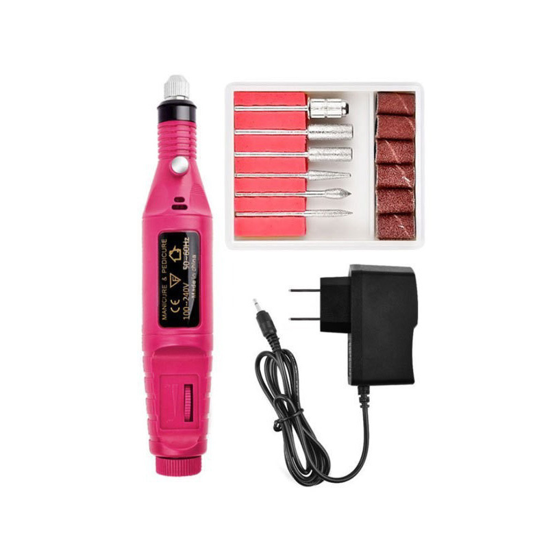 Máquina de pulido de uñas portátil USB tipo pluma herramienta de uñas eléctrica removedor de esmalte de uñas removedor de piel muerta transfronteriza