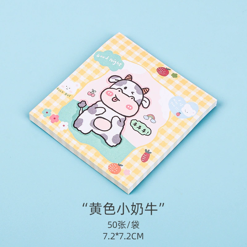 Cartoon stationery, cute note for students, book