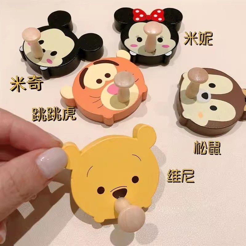 漫画の小さなフック、粘着フック、動物の家庭用強力な跡のないフック、パンチフリーの強力な粘着壁のかわいい粘着フック|undefined