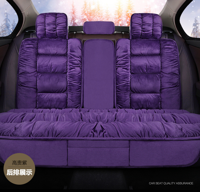 Winter short plush car seat cushion new winter car fleece-lined seat cover universal down all-inclusive seat cushion wholesale