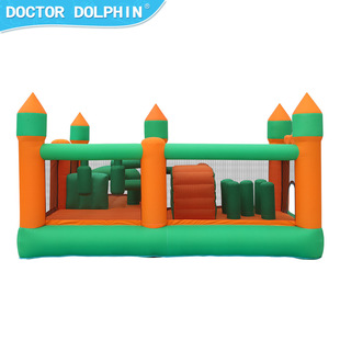 Cross-Border Inflatable Slide Castle Thickened Oxford Cloth Indoor and Outdoor Small Household Inflatable Castle Trampoline Trampoline