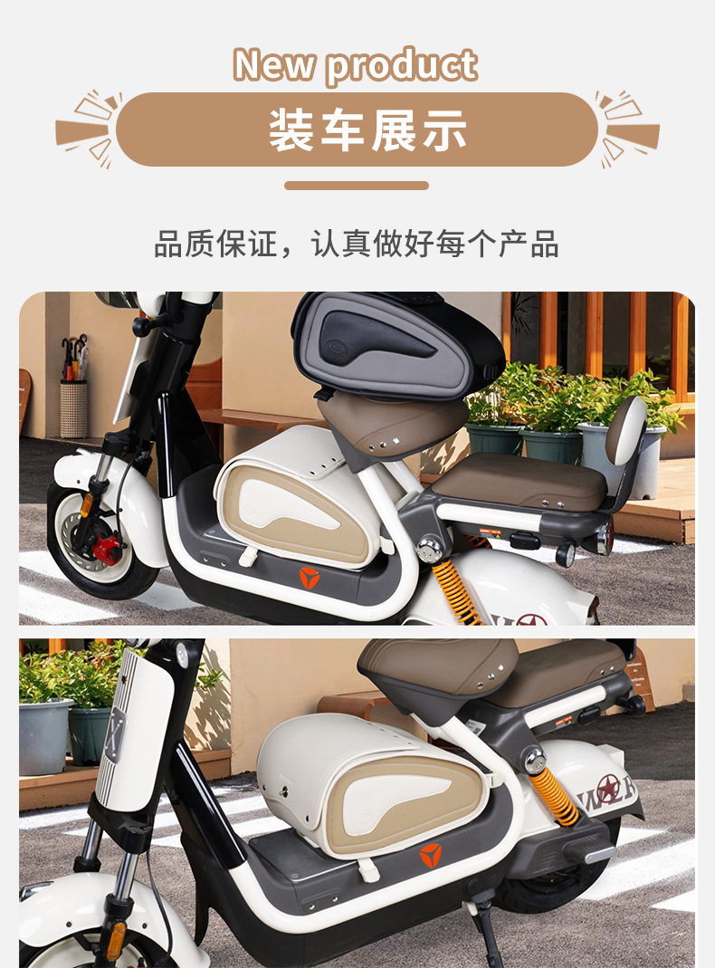 New National Standard Electric Scooter with Large Pedal Design, Durable, Detachable, Waterproof Storage Bag