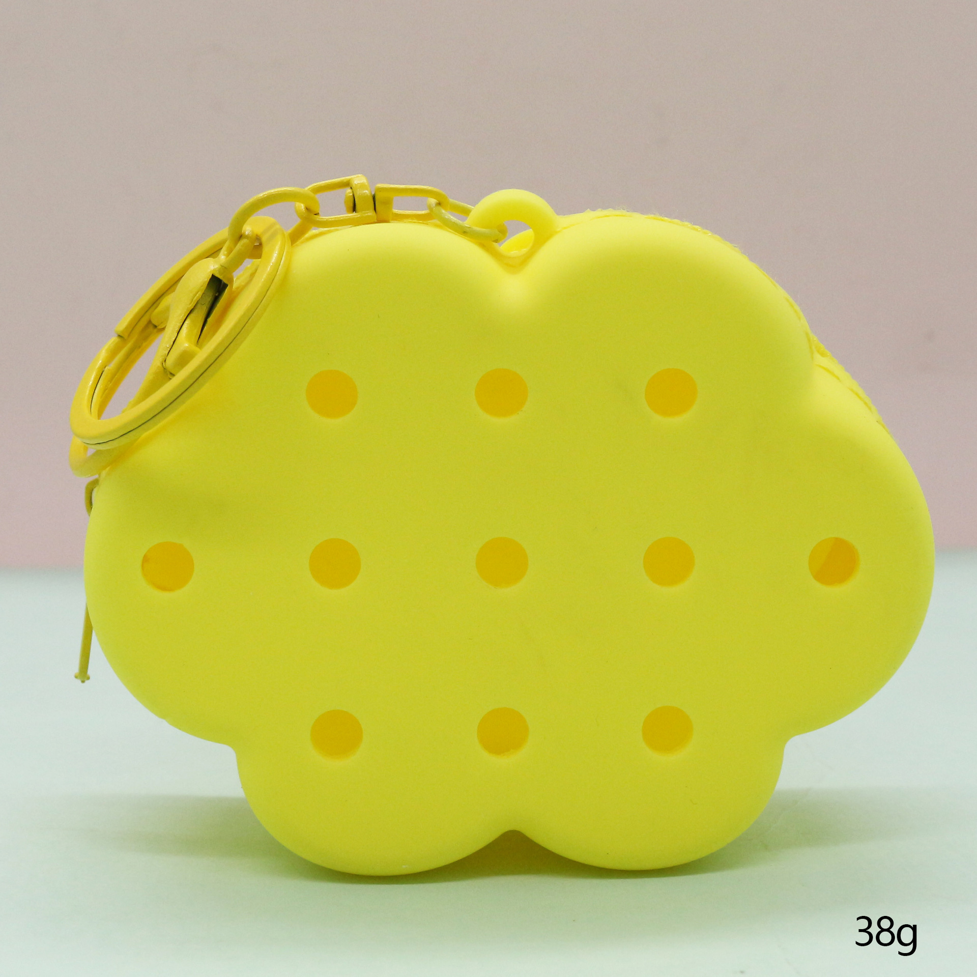 Inventario de dibujos animados de silicona agujero bolsa mini bolso diy bolsa de almacenamiento bolso auriculares llavero colgante regalo