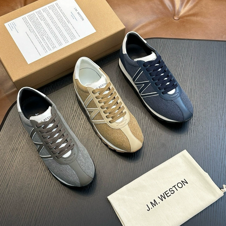 [Европейская станция] Высококачественная джинсовая кожаная обувь, морально-наглядная обувь, туфли Форреста Гампа, универсальные кроссовки, обувь для поездок на работу, роскошная мужская обувь.