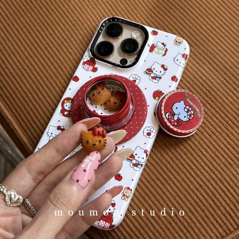 可爱满屏苹果猫咪磁吸适用iPhone16promax苹果15手机壳17新款14潮|undefined