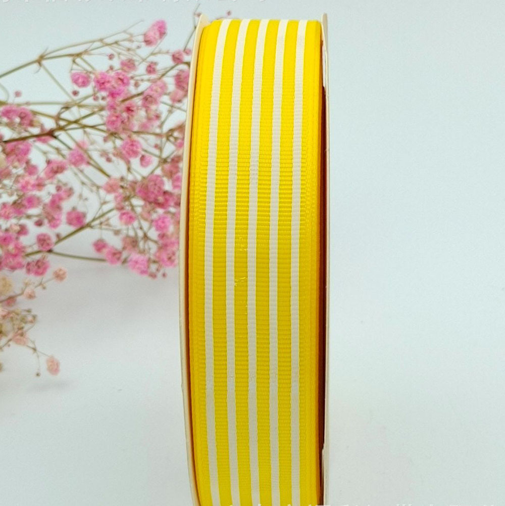 Suministro directo de fábrica 2,5 cm hilo cinta raya impresión cinta hornear caja de regalo embalaje Ropa Accesorios cinta