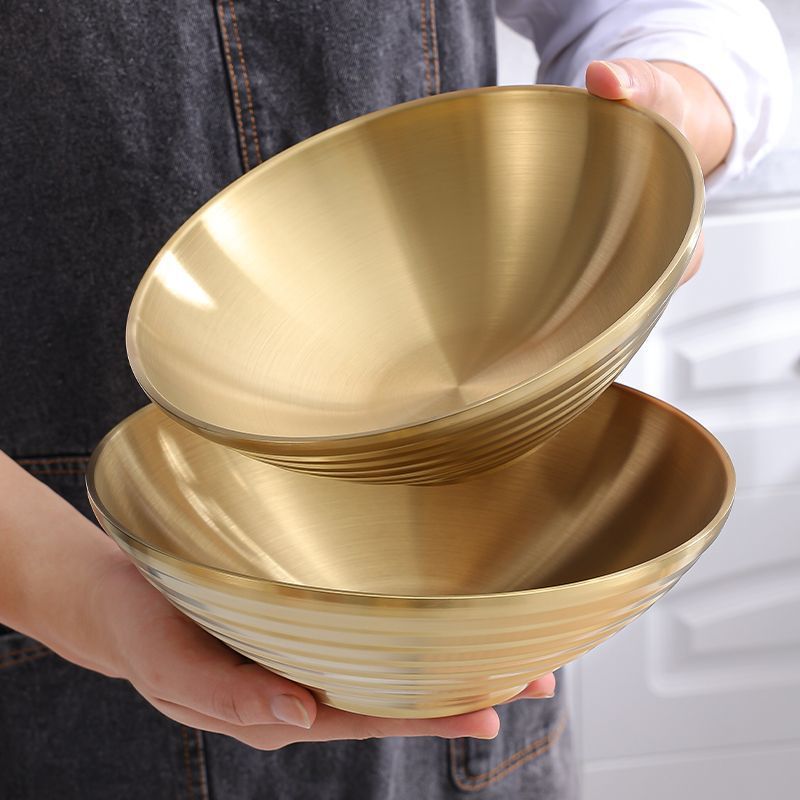 304不锈钢面碗商用麻辣烫碗螺蛳粉碗大号拉面碗斗笠碗面馆专用碗