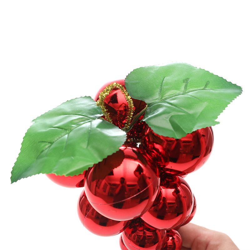 Bolas de Navidad de simulación de uva bola de árbol de Navidad colgante bola de plástico bola brillante decoración de la atmósfera del diseño de la escena