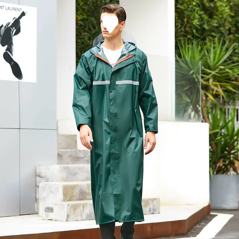 Long raincoat for men and women for hiking, increased thickness, wholesale