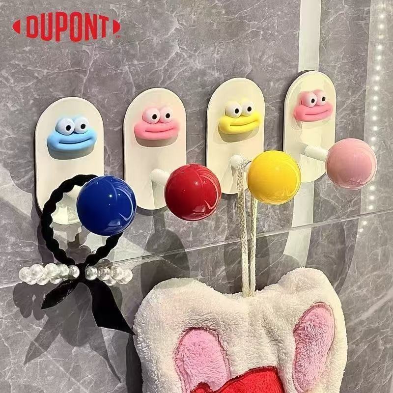 Baño de dopamina Gancho de viscosa de carga fuerte sin perforación Gancho de toalla de pared para baño doméstico