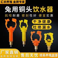 兔用自动饮水器兔子饮水器水嘴卡式饮水器养殖兔用卡式铜头饮水器