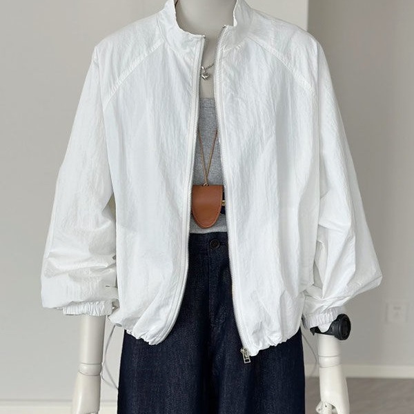 Korean Sun Protection Clothing Women's Thin Jacket Casual Jacket Autumn and Summer Outdoor Leisure Versatile Sports Jacket Women's White