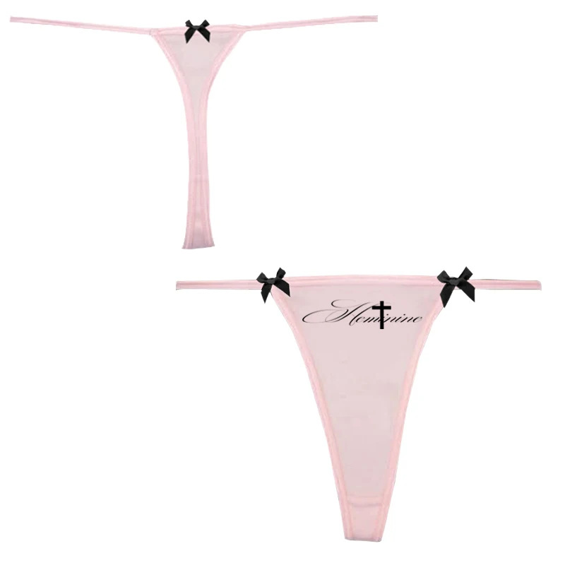 Amazon nueva impresión de letras americanas de estilo europeo y americano sexy bikini de mujer thongs cintura baja al por mayor