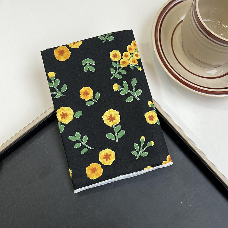 Verano y otoño japonés, flores de algodón, bufandas cuadradas, bufandas retrógradas para mujeres, bufandas de seda delgadas y frescas