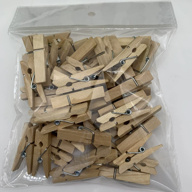 Rogue color 2.5*0.3cm, 3.5*0.7cm wooden clip wooden clip with wooden clip