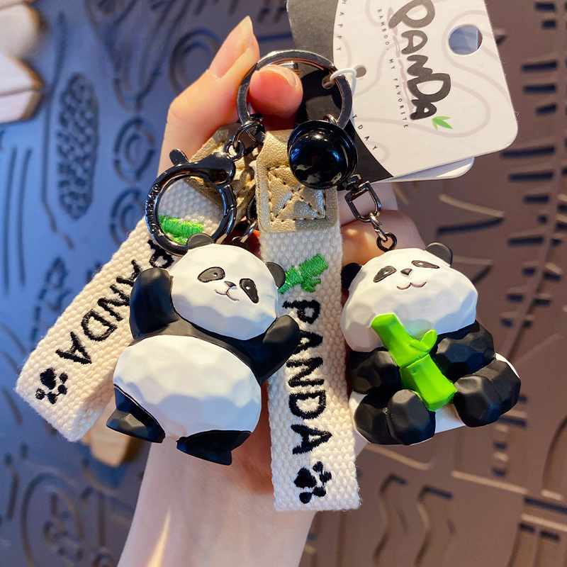 Fifteen-Year Factory Customized Resin Keychain Small Pendant Wood Carving Style Panda Keychain Resin Crafts Customized Fifteen-Year Factory Customized Resin Keychain Small Pendant Wood Carving Style Panda Keychain Resin Crafts Customized