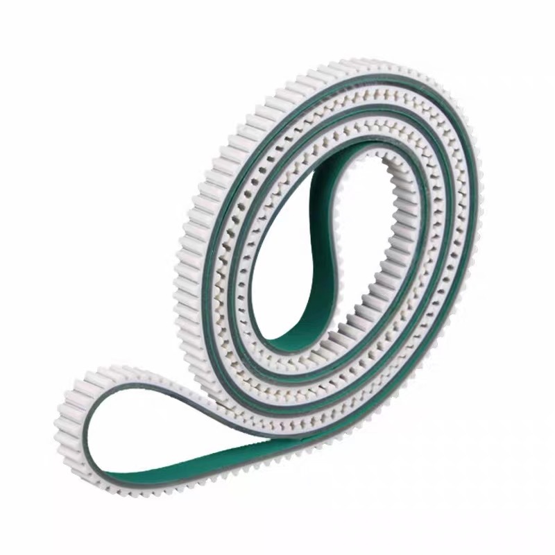 AT105M8M double-sided green fabric transmission belt T5T10 circular industrial seamless polyurethane synchronous belt