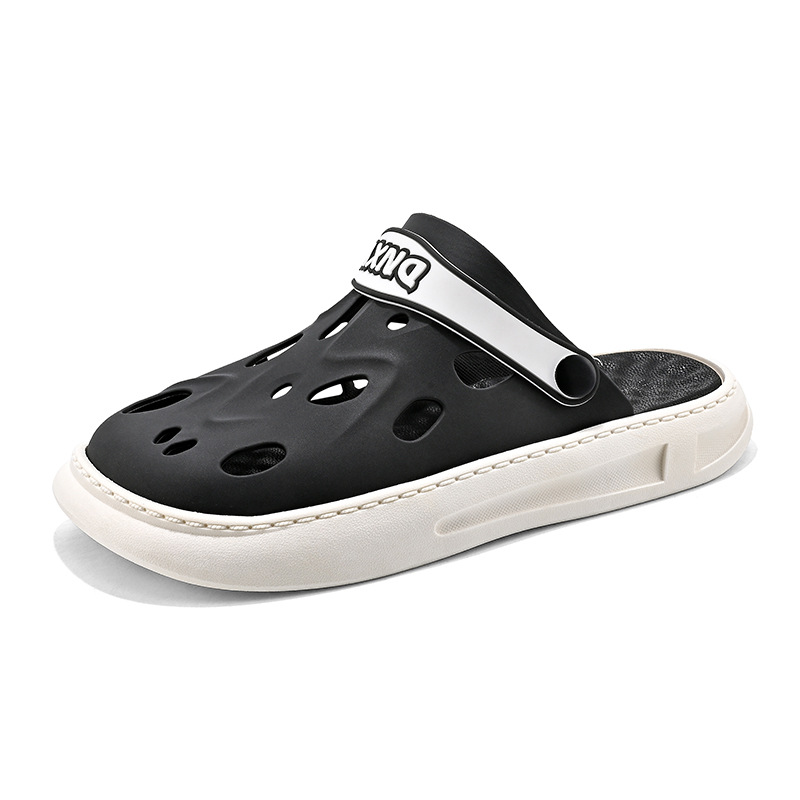 2024 verano sandálias de playa para hombres zapatos de agujero para hombres zapatillas antideslizantes con suela suave zapatos de playa ligeros