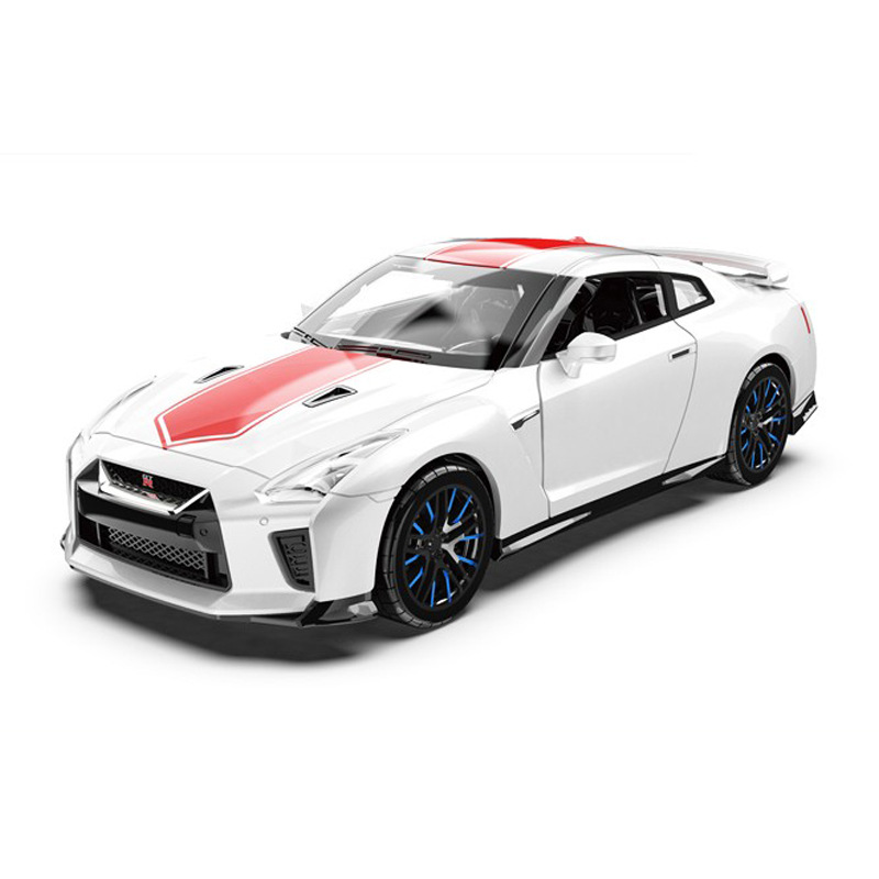 1:32 닛산 GTR-화이트 세단