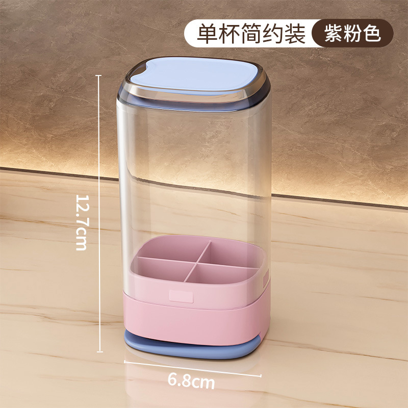 3 - en - 1 mini pequeño portátil dos tazas de cepillo de dientes taza de lavado traje de viaje compacto con cepillo de dientes conjunto de pasta de dientes