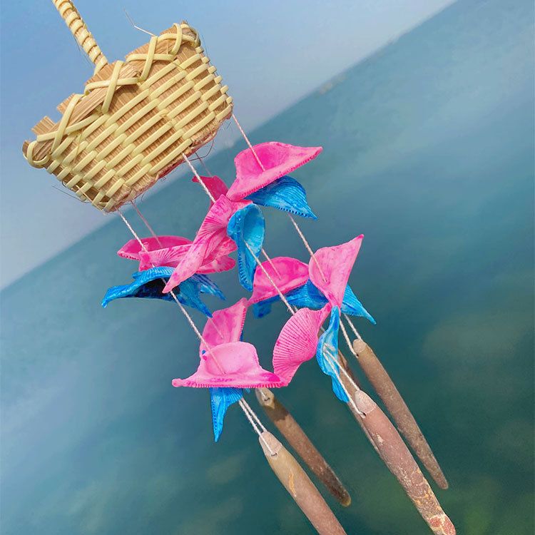 Shell Conch Wind Chime Hanging Decoration For Home And Garden_voghion.com