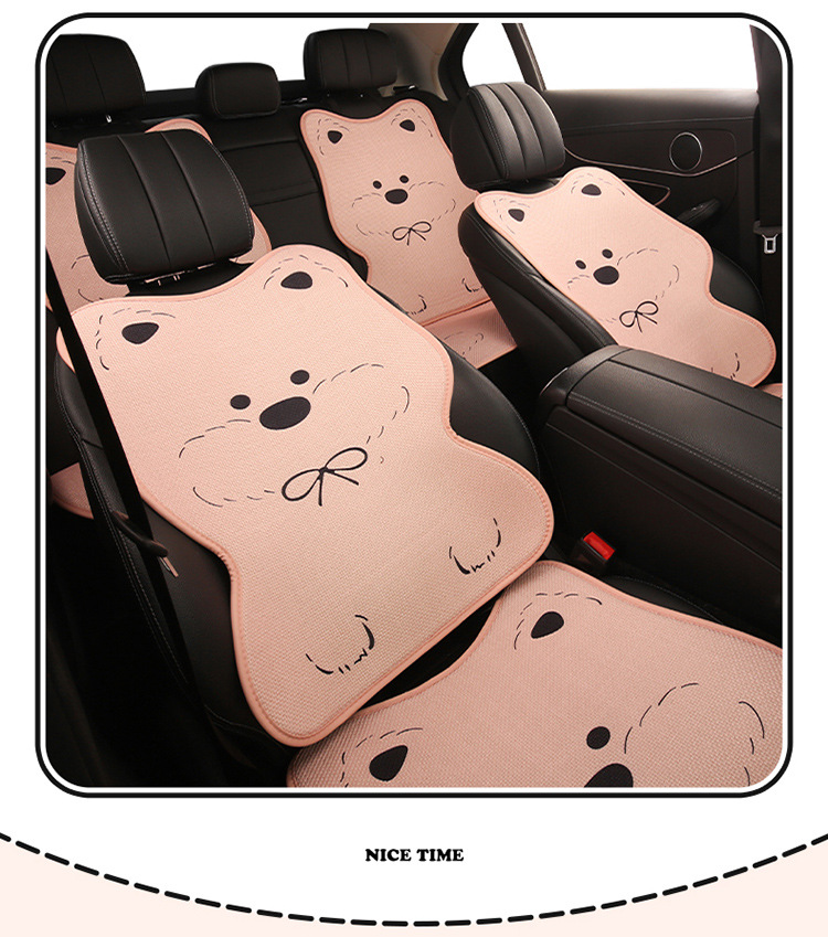 Car Seat Cushion for All Seasons, High-End Women's Summer Seat, Rear Thin Car Seat Cover, Seat Cushion, West Highland